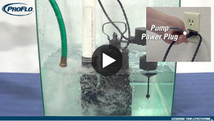 Video thumbnail of ProFlo pump in water with play button.